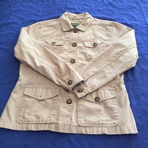 Eddie Bauer Cotton Khaki Jacket  size L